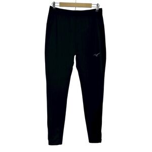 Mizuno Black Alpha Quest Trainer Smooth Comfortable Ankle Zipper Jogger Pants M